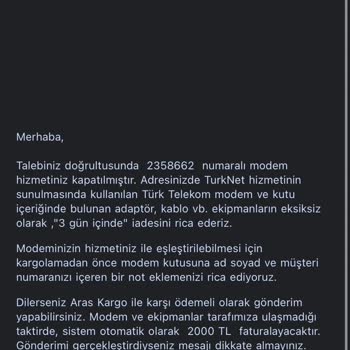 TurkNet İptal Sonrası 2000 TL Ceza Şoku