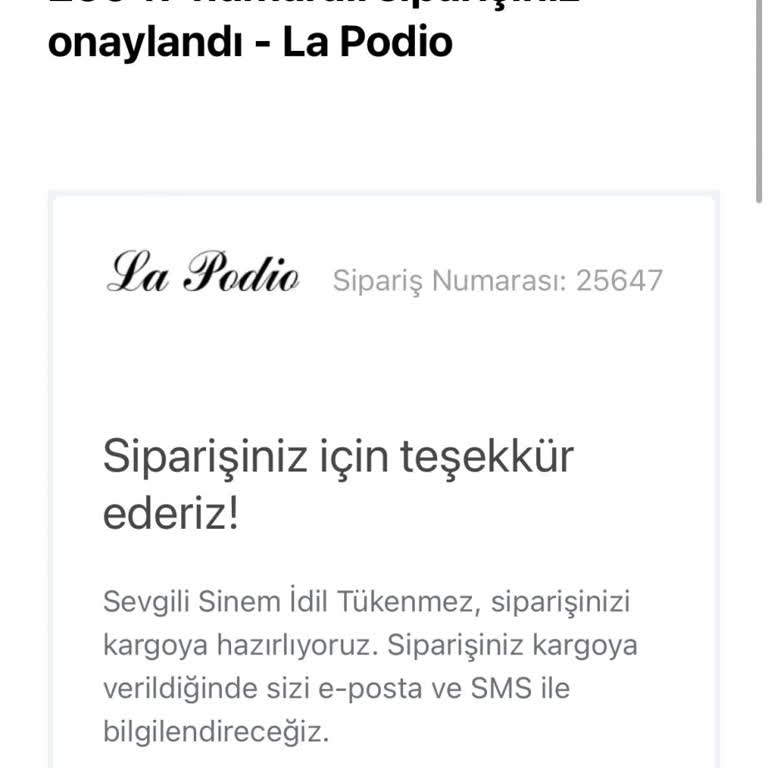Siparişim Bir Aydır Kargoya Verilmedi