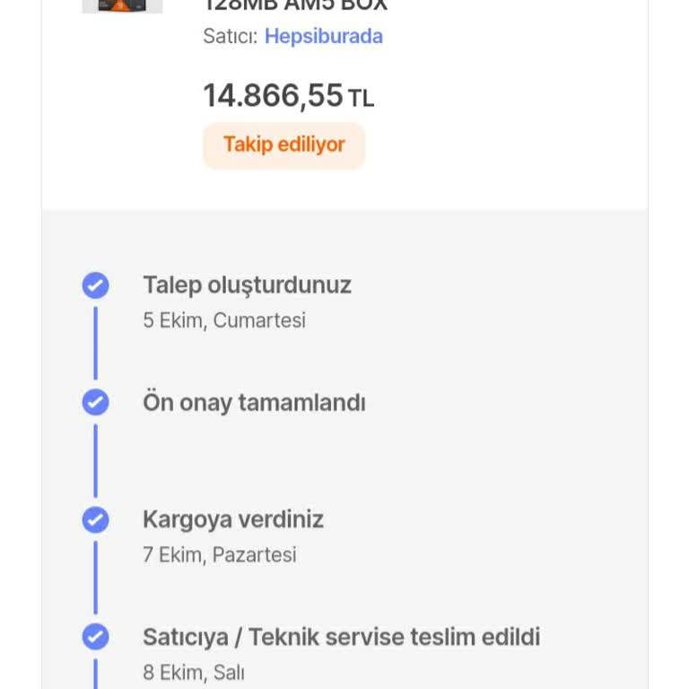 Hepsiburada'dan Alınan Ürünün Garanti Sürecinde Yaşanan Sorunlar Ve İade Talebi