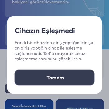 İstanbul Kart Uygulamasında Cihaz Eşleşme Sorunu