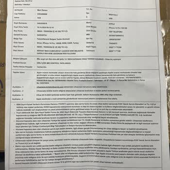 Garanti Kapsamında Yapılan Yanlış Onarım Ve Bilgi Eksikliği