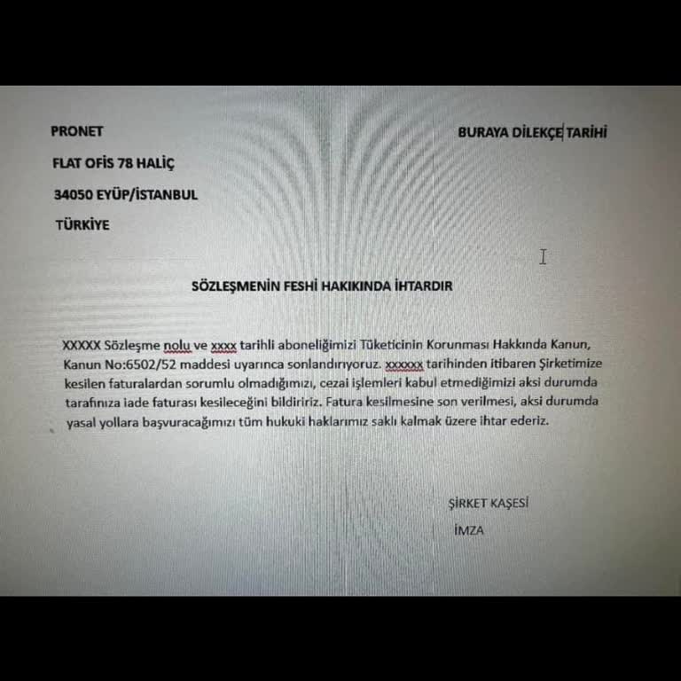 Pronet Abonelik İptal Sorunu