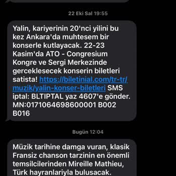 İzinsiz Mesajlar Ve Ulaşılamayan Müşteri Hizmetleri