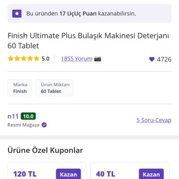 N11 Uygulamasında Kupon Birleşiminde Fiyat Artışı Sorunu