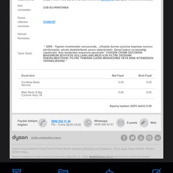 Dyson Süpürge Sorunları Ve Yetersiz Servis Hizmeti