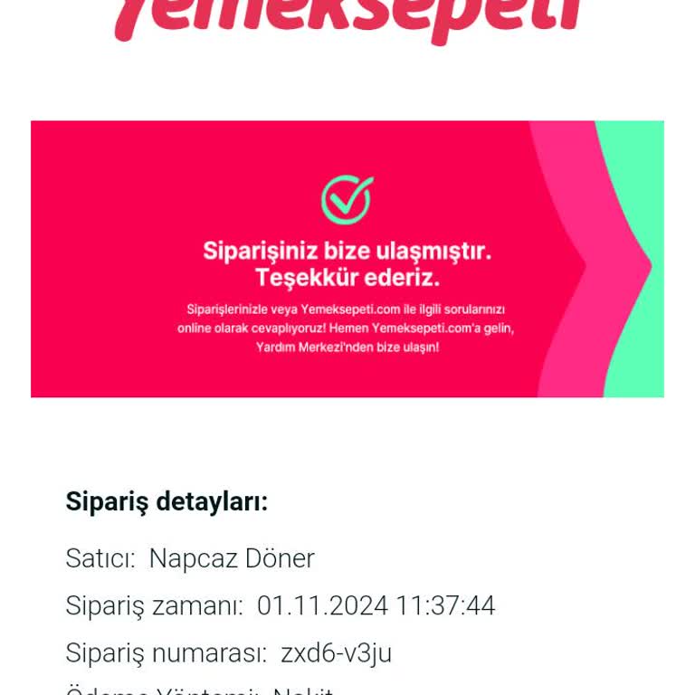 Yemek Teslimatında Büyük Gecikme