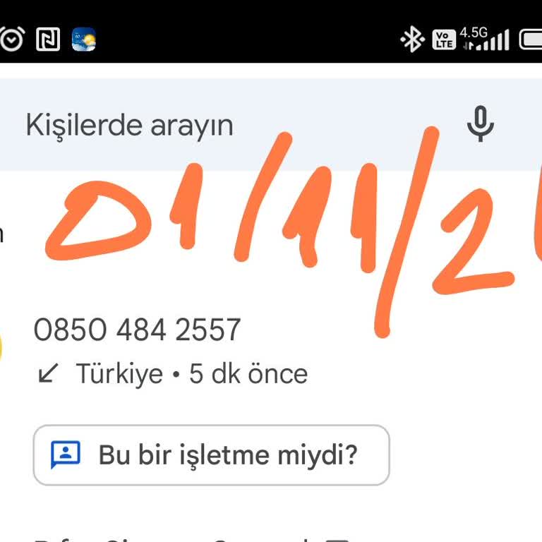 Bilinmeyen Arama Ve Güvenlik Endişesi