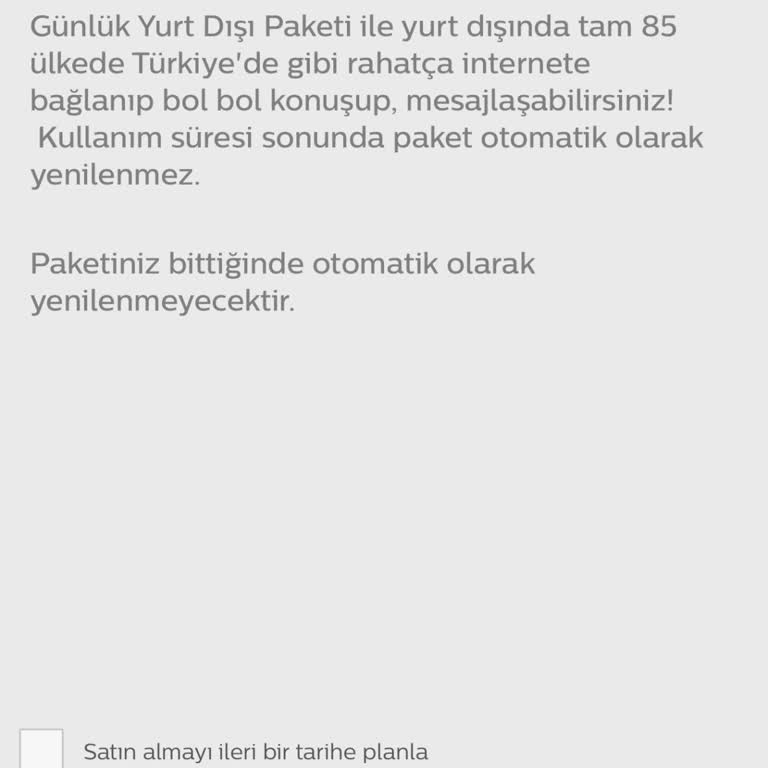 Bimcell Yurt Dışı Paket Mağduriyeti