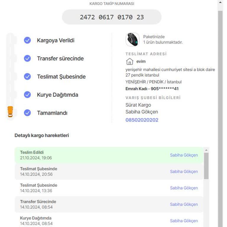Kayıp Kargo: Sürat Kargo'nun Teslimat Sorunu