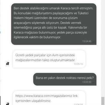 Karaca'dan Gelen Hayal Kırıklığı: Kırık Ürün Ve Yetersiz Destek