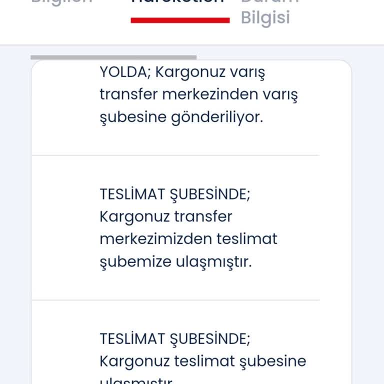 Aras Kargo: Teslimat Bilgilendirmesi Eksikliği