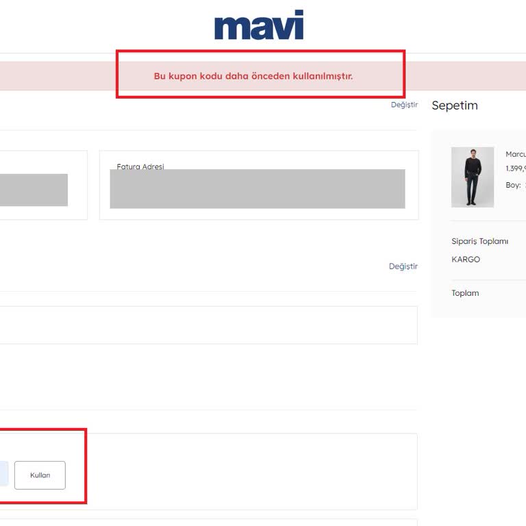 İlk Sipariş İndirimi Kuponu Sorunu Ve Müşteri Hizmetleri İlgisizliği