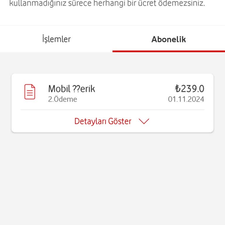 Yanlışlıkla Başlatılan Mobil İçerik Üyeliği Sorunu