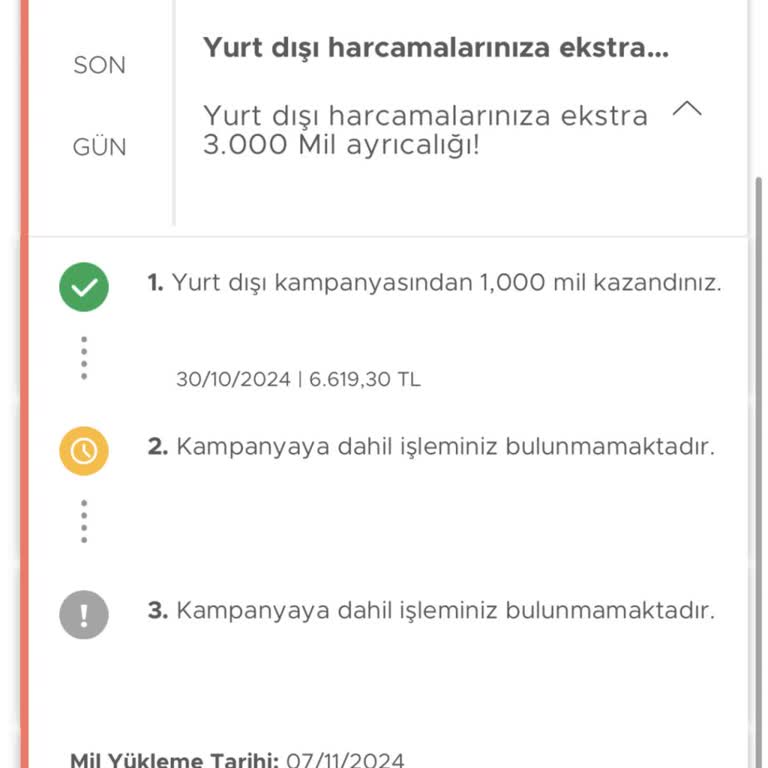 Yurt Dışı Harcamalarına Özel Mil Kampanyası Hüsranı