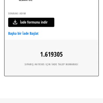 İade Sürecindeki Aksaklık Ve Müşteri Hizmetleri Sorunu