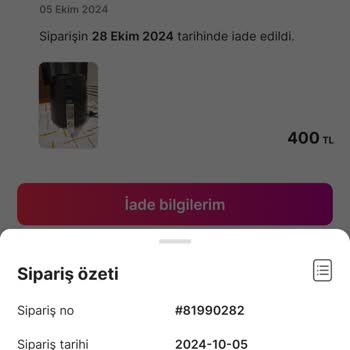 Gardrops'ta Kırık Ürün Ve Eksik İade Sorunu