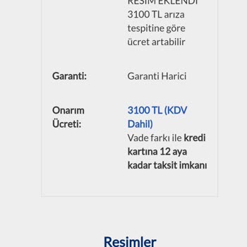 Garanti Kapsamında Olmayan Kırık Ahize Sorunu