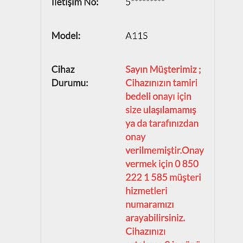 Garanti Kapsamında Olmayan Kırık Ahize Sorunu