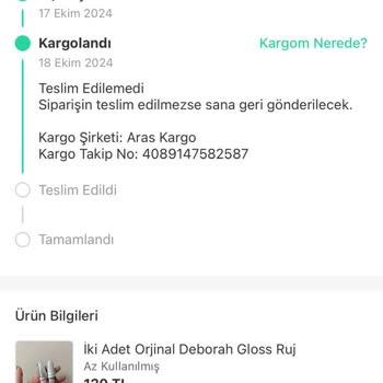 Kaybolan Kargomun Ücret İadesi Ve Müşteri Hizmetleri Sorunu