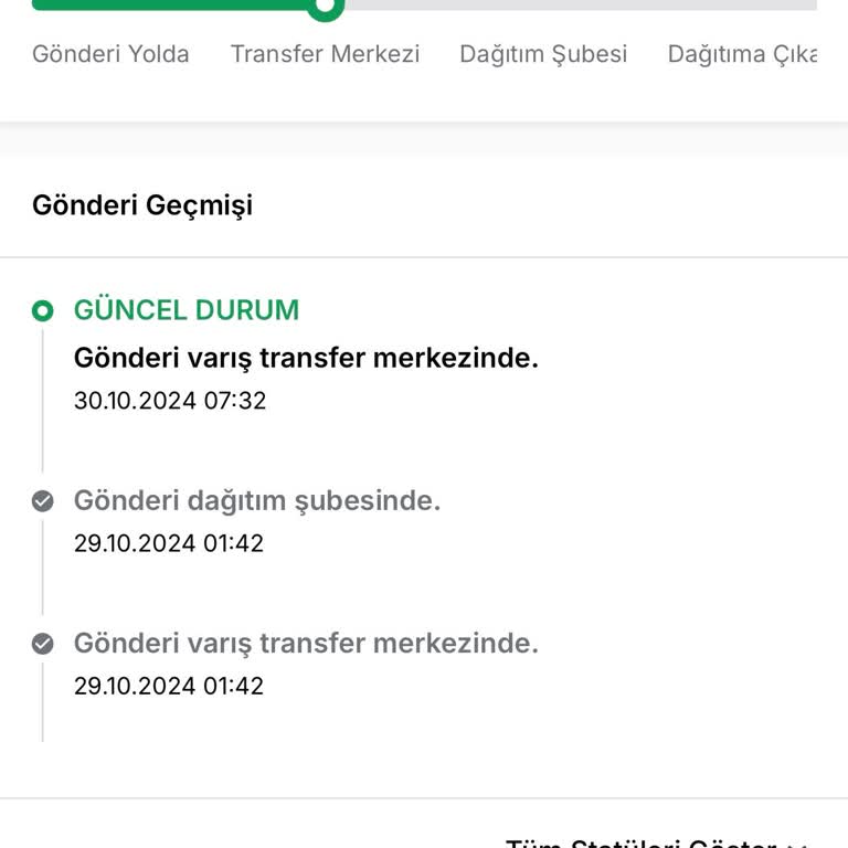 PTT Kargo'da Kaybolan Zaman