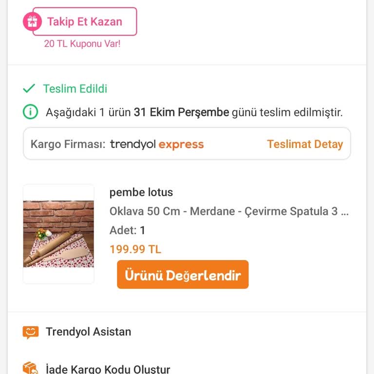 Trendyol Pembe Lotus Şikayeti