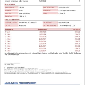 Sigorta Başlangıç Tarihi Ve Ücret Farkı Sorunu