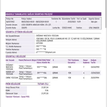 Sigorta Başlangıç Tarihi Ve Ücret Farkı Sorunu