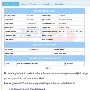 Aras Kargo Ve Byfix Bilişim İle Haksız Ücret Talebi