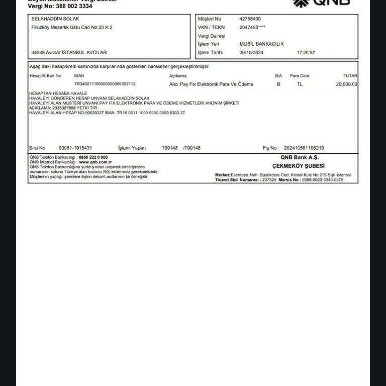 Para Transferinde Gecikme Ve İletişim Sorunu