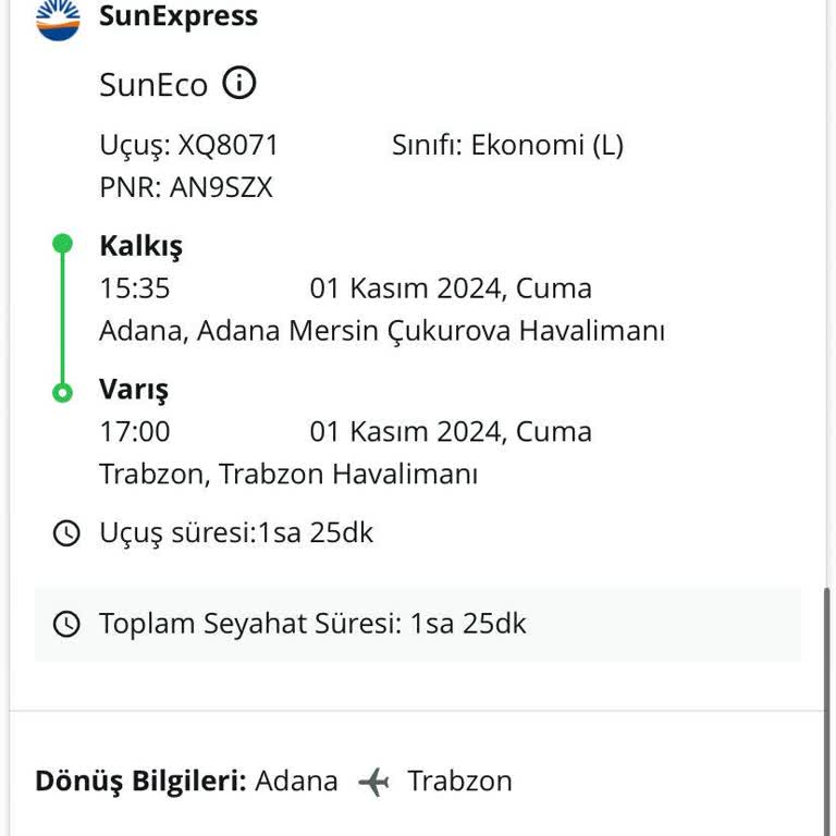 Sunexpress Hava Yolları Uçuş Bilgilendirme Eksikliği Ve İletişim Sorunları
