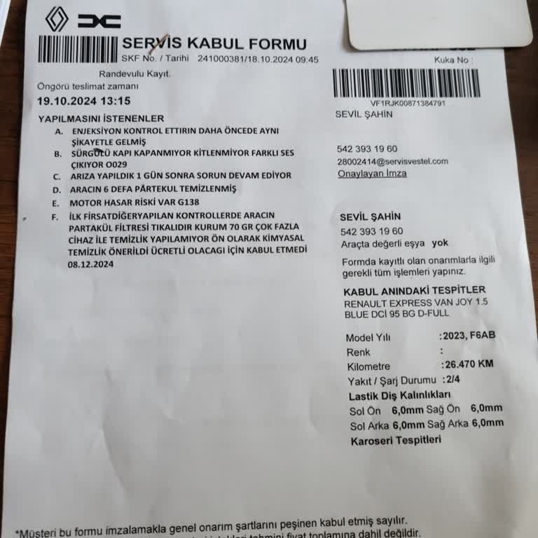 Renault Araçlarımda Sürekli Katalizör Problemi Ve Yetersiz Servis Desteği