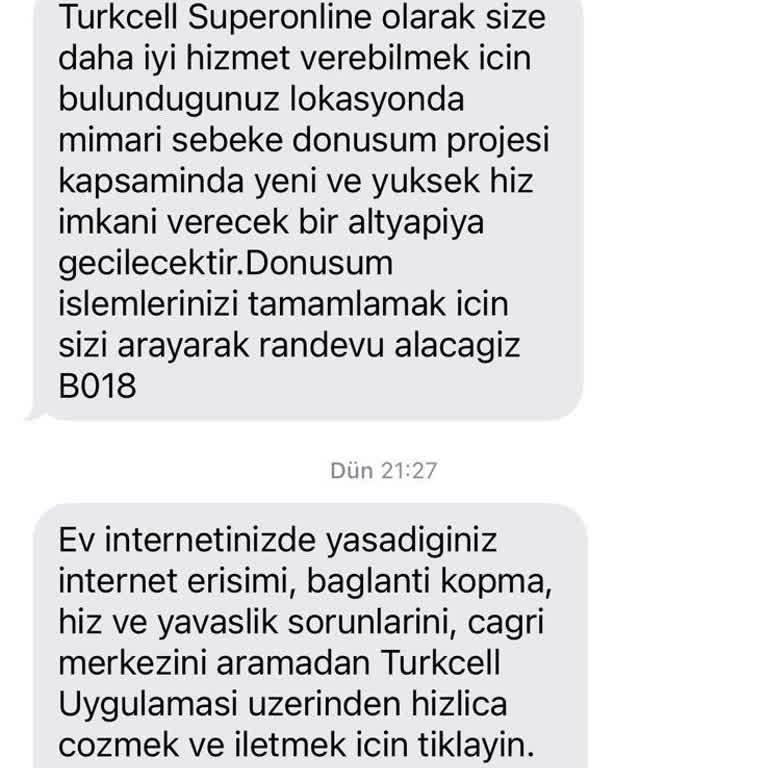 İnternet Kesintisi Ve Müşteri Hizmetleri Sorunu