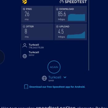 Turkcell İnternet Hızı Beklentileri Karşılamıyor
