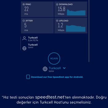 Turkcell İnternet Hızı Beklentileri Karşılamıyor