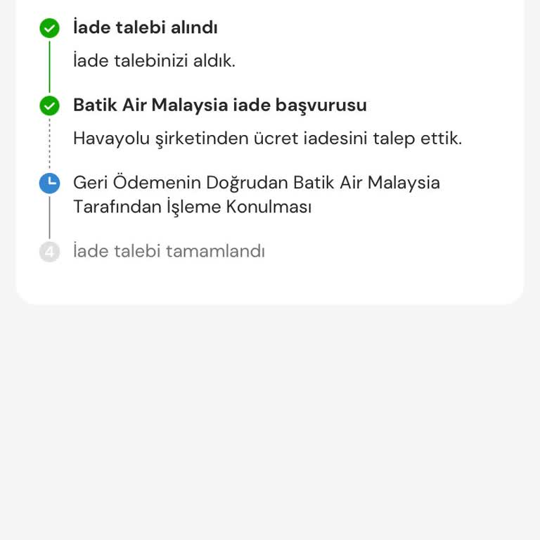 MyTrip Batikair Rückerstattungsantrag Verzögerungen und keine Rückmeldung erhalten
