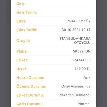 Haksız Geçiş Ücreti İadesi Talebi