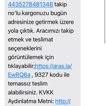 Aras Kargo'nun Teslimat Sözüne Rağmen Kargom Gelmedi