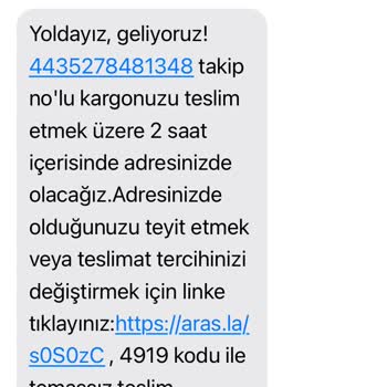 Aras Kargo'nun Teslimat Sözüne Rağmen Kargom Gelmedi