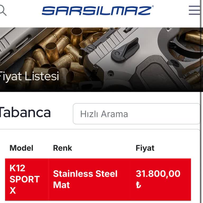 Beklenmedik Tabanca Zammı Mağduriyeti