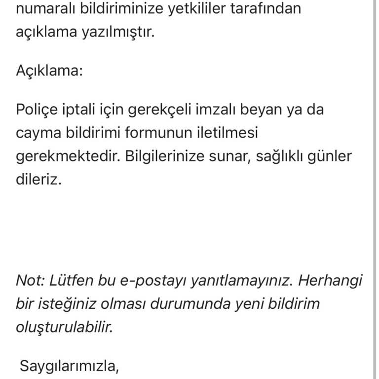 Seyahat Sigortası İptal Sorunu Ve Yetersiz İletişim