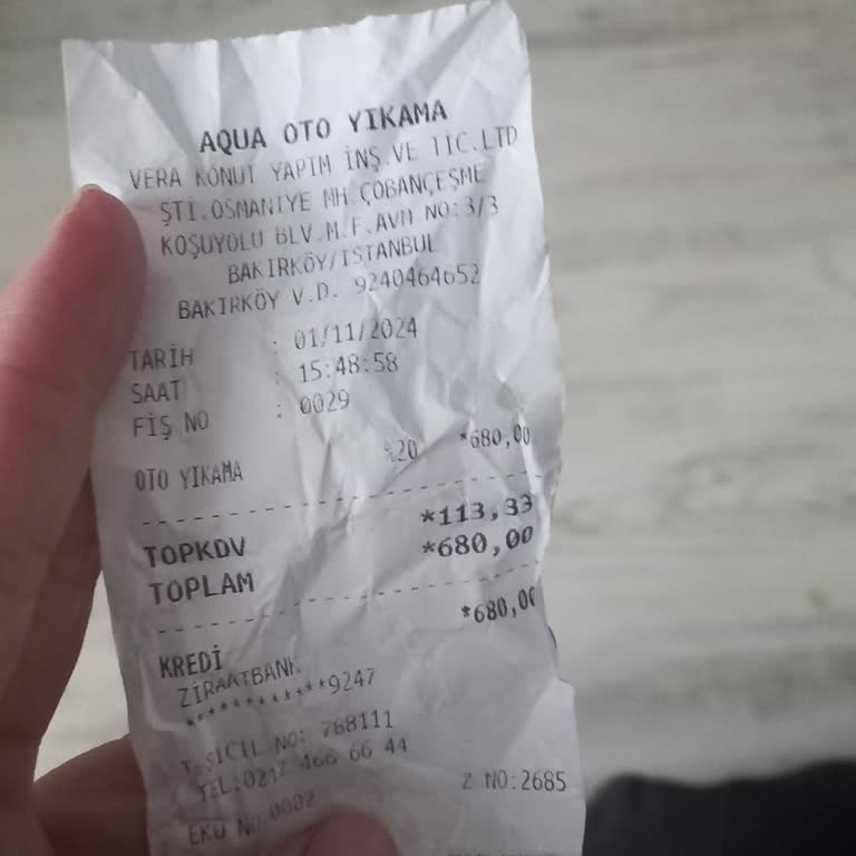 Aqua Oto Yıkama Aracımın Temizliği Hayal Kırıklığı Yarattı