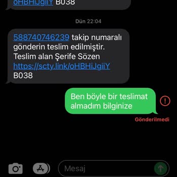 Teslim Edilmeyen Ürün Ve İletişim Sorunları