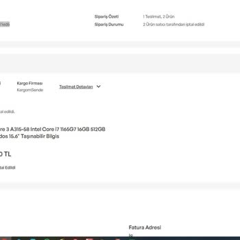 İdefix Mağazasından Ürün Teslimatı Sorunu
