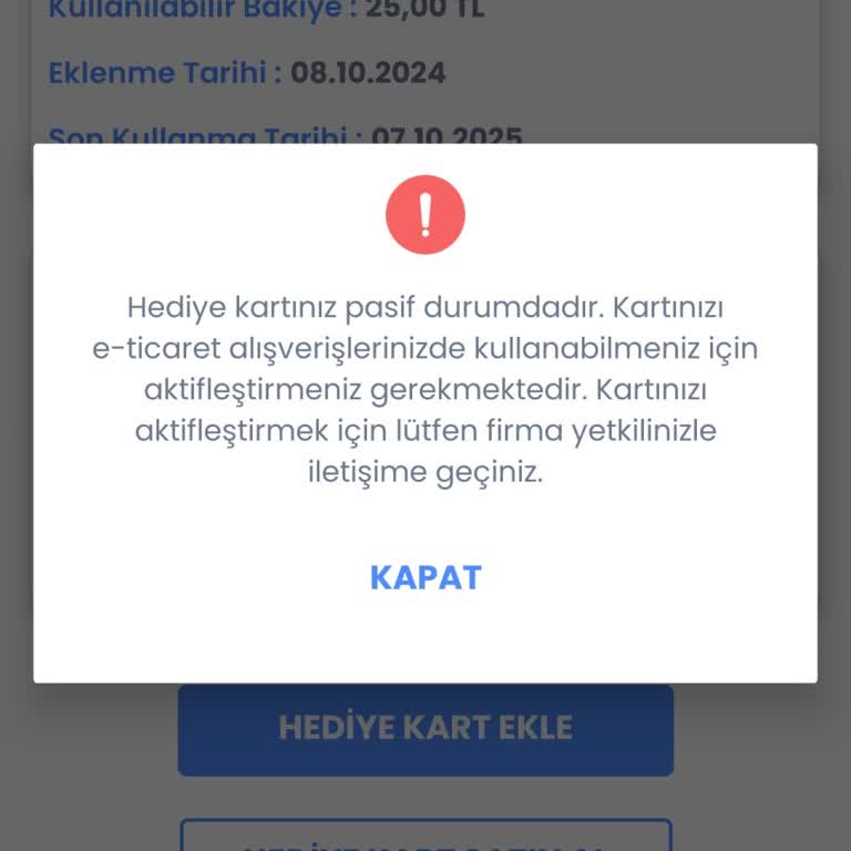 LCW Hediye Çeki Aktifleştirme Sorunu