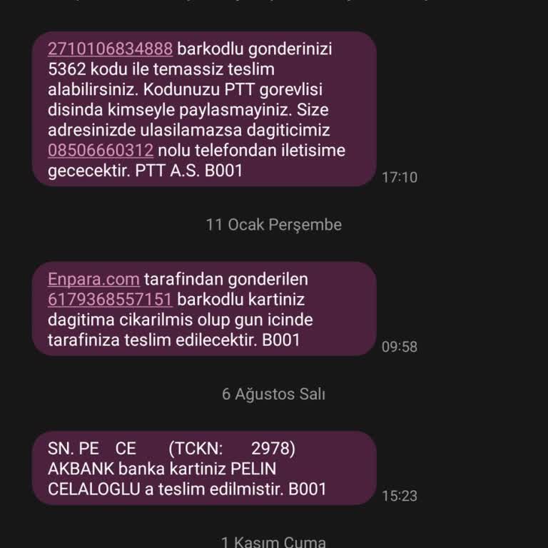 Teslim Edilmeyen Banka Kartı Sorunu