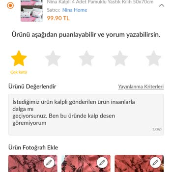Trendyol'da Hatalı Ürün Ve İlgisizlik Sorunu!