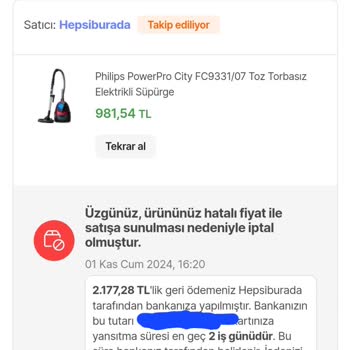 Hepsiburada'da Çifte Standart Ve İptal Şoku