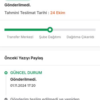Aras Kargo İle Teslimat Sorunu