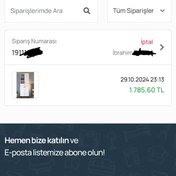 İptal Edilen Sipariş Ve İade Sorunu