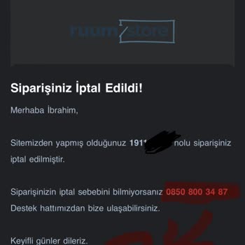 İptal Edilen Sipariş Ve İade Sorunu